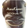 Image 3 : Vintage Marksman Pro Brown Leather Skates with Blade Guards - Size 11 1/2
