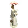 Image 4 : Retired 1998 Lladro Porcelain "Lady with Shawl" (#4914) - 17" tall - Original Box - Umbrella is inta