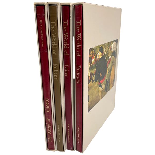 4 Time Life "Library of Art" Hardcover Books - The World of Rubens, Giotto, Durer, and Bruegel