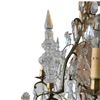 Image 5 : Large Louis XV Ormolu Style Cut Glass Chandelier 36"