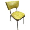 Image 3 : 1960s Yellow Vinyl & Chrome Dining Room Table with 6 Chairs Mid-Century Modern