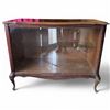 Image 1 : Vintage Wood Cabinet with Sliding Glass Doors 40x19x31"