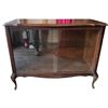 Image 2 : Vintage Wood Cabinet with Sliding Glass Doors 40x19x31"