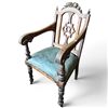 Image 1 : Antique Oak Carved Armchair 40" Tall