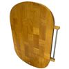 Image 3 : Folding Kitchen Island Wood Butchers Block Top on Castors 34x24x36"