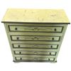Image 2 : Hand Painted Yellow W Floral Details and Nice Patina 30x12x34"