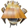 Image 11 : MHS Furniture Denmark 10 Person Dining Table & 10 Chairs with Extension 90x41x30" Plus 31"