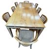 Image 6 : MHS Furniture Denmark 10 Person Dining Table & 10 Chairs with Extension 90x41x30" Plus 31"