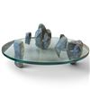 Image 1 : Stone & Glass Centerpiece 18" Across Similar to the Designs of Korean Artist Lee Sisan