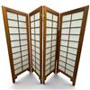 Image 1 : 4 Panel Mid Century Shoji Screen Traditional Room Divider Panels Are 24x72" x 4