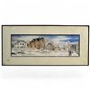 Image 1 : Original Watercolour "Wandering East on the Main" by D. Holmes Sampson 37.5x17.5"