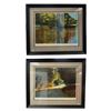 Image 1 : Two Prints by Ken Danby "Path to the Meadow" and "Riverbank Reflections" 25.5x21.5"