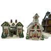 Image 2 : Collection of 6 Christmas Village Buildings 4-6" in Height