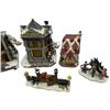Image 3 : Collection of 7 Christmas Village Buildings 4-6" in Height