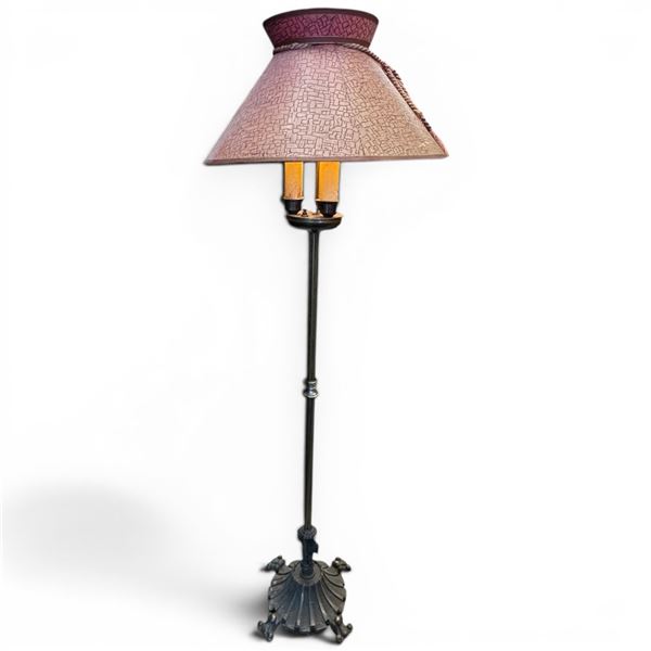 Vintage Bronze 3 Bulb Adjustable Height and Tilt Floor Lamp
