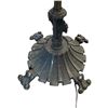 Image 4 : Vintage Bronze 3 Bulb Adjustable Height and Tilt Floor Lamp