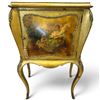 Image 1 : Early 20th Century French Vernis Martin Bombe Style Cabinet 27x67x13"