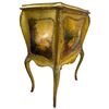 Image 3 : Early 20th Century French Vernis Martin Bombe Style Cabinet 27x67x13"