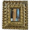 Image 1 : Antique Carved Gilded Spanish Colonial Style Wood Mirror 16x18"