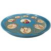 Image 2 : Vintage French Sèvres Porcelain Bleu Céleste Charger Featuring Lois XVI & His Court Ladies 19" Dia
