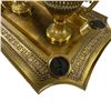 Image 3 : Antique Glass and Brass with Vermeil (Gold Plated) Finish Liturgical Cruet Set and Tray