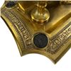 Image 4 : Antique Glass and Brass with Vermeil (Gold Plated) Finish Liturgical Cruet Set and Tray