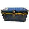 Image 3 : Large Steamer Trunk Filled with Collector Plates - Trunk is 35x20x19"