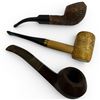 Image 1 : Trio of Pipes: English Kaywoodie Standard 998, Medico Bent Briar and Corn Cob Pipe