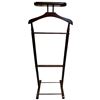 Image 3 : Vintage Mahogany Gentleman's Suit Valet Stand Mid 20th Century 18" Wide and 46" Tall