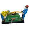Image 4 : 1950s-60s Japanese Tin Toys "Shuttle Dog Train" & "Tom & Dick Railroad Handcar" - As found condition