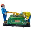 Image 6 : 1950s-60s Japanese Tin Toys "Shuttle Dog Train" & "Tom & Dick Railroad Handcar" - As found condition