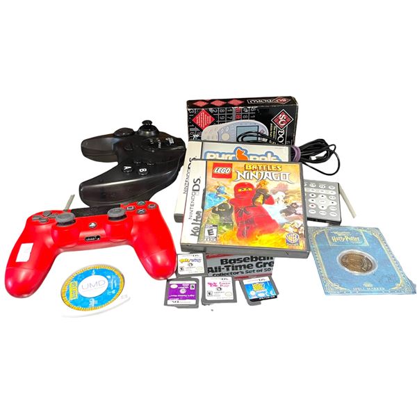 Bundle of PlayStation and Nintendo DS Controllers, Games and More