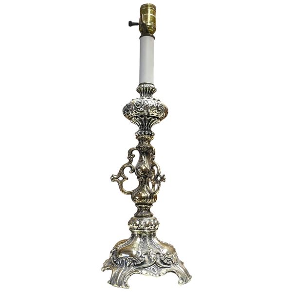 Brass Table Lamp - No Shade