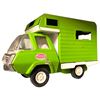 Image 3 : 1970s Tonka Pressed Steel Camper Toy Truck in Green and White
