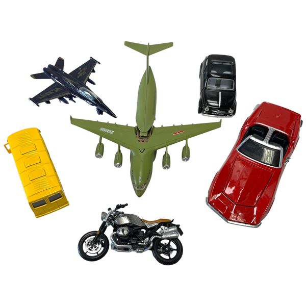Group of 6 Diecast Vehicles & Plane
