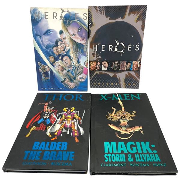 2 "Heros" 1 "X-Men" & 1 "Thor" Book
