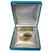 Image 1 : Vintage Dior Gripoix Cabochon & Crystal Brooch & Pierced Earrings in Birks Box - Hallmarked Chr. Dio