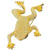 Image 3 : Vintage Dior Crystal Frog Brooch in Birks Box - Hallmarked Chr. Dior (30 x 50mm)