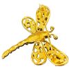 Image 3 : Vintage Dior Golden Dragonfly Brooch - Hallmarked Chr. Dior Germany (54 x 52mm)