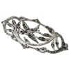 Image 3 : Birks Sterling Silver & Marcasite Brooch in Blue Birks Box - Fully Hallmarked - Brooch is 50 x 21 cm