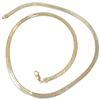 Image 1 : 22" Sterling Silver Flat Chain - 5.6 mm wide (Weight: 23 grams)
