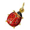 Image 2 : 18KT Gold Enameled Lady Bug Charm (Total weight: 1.5 grams)