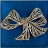 Image 2 : Vintage Sterling Silver Marcasite Bow Brooch in Birks Blue Velvet Case - 52 x 35mm (Weight:11.9 gram