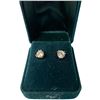 Image 3 : 14KT Gold One Carat Diamonelle Stud Earrings