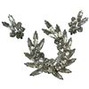 Image 1 : 1960s Signed Sherman Rhinestone Brooch with Matching Clip Earrings