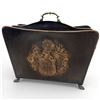 Image 1 : Vintage French Hammered Copper Magazine Rack 17x7x14"