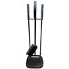 Image 2 : Modern Black Fireplace Set and a Pair of Metal Bookends