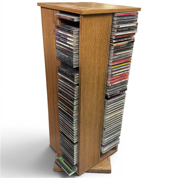 4 Sided Tower Filled with over 200 Assorted CDs Various Genres, Artists and Styles 32" Tall #2