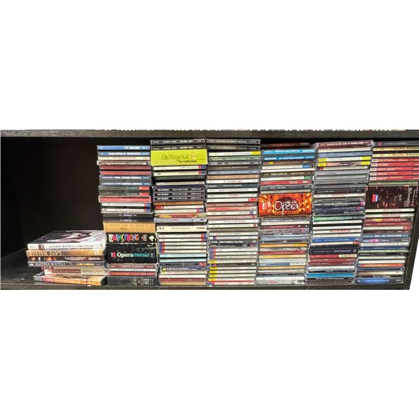 Shelf Lot of CDs Various Genres, Artists and Styles over 180 CDs Plus Some DVDs