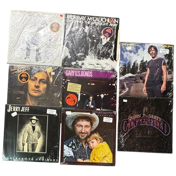 Collection of Various Records in Excellent Condition John Foggarty, Kris Kristofferson and More